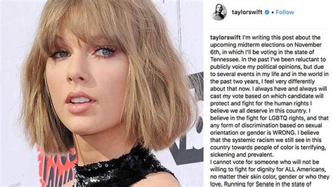 A post shared by Taylor Swift (@taylorswift) on Mar 23, 2018 at 11:56am PDT Mar 23, 2018 at 11:56am PDT " No one should have to go to school in fear of gun violence," she captioned her post. "Or ...